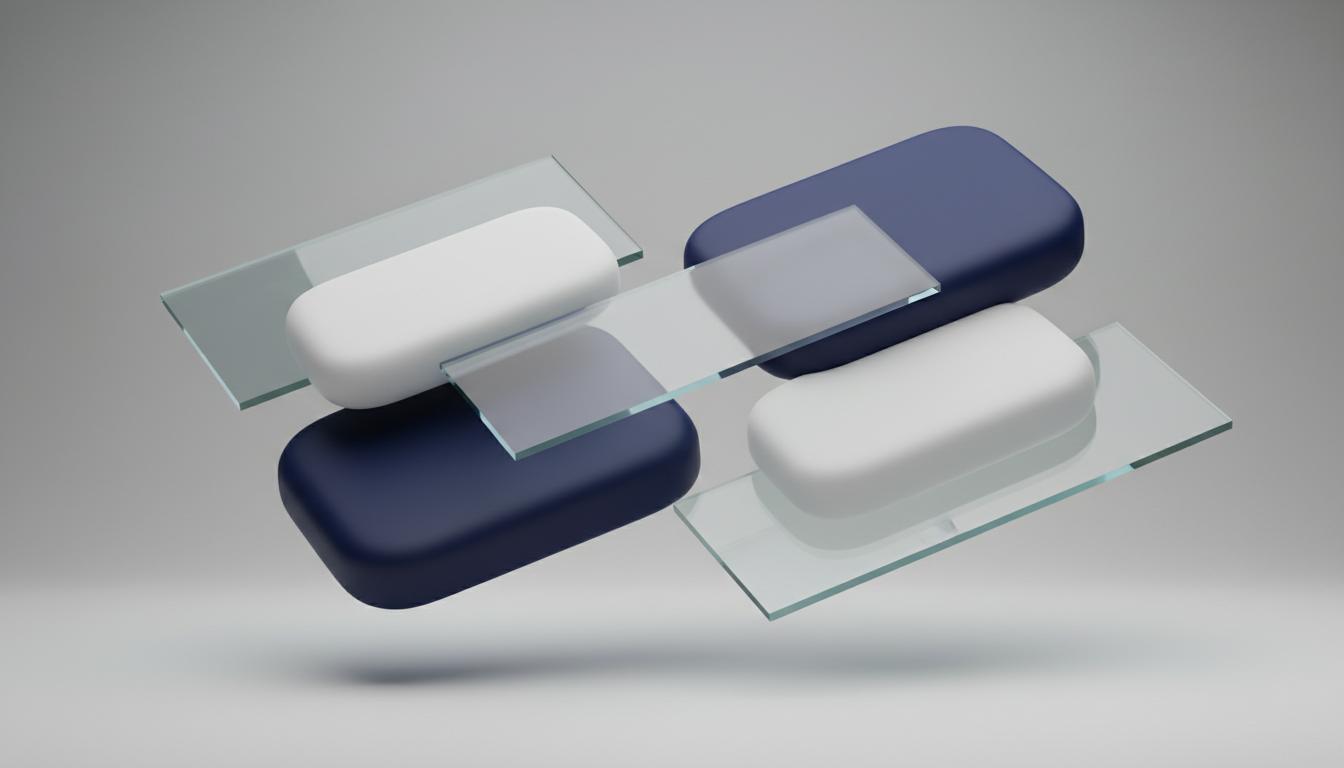 Abstract geometric composition representing product engineering